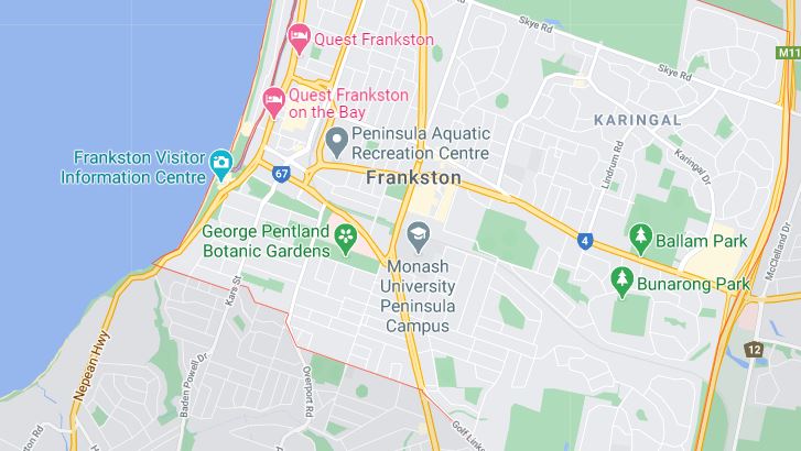 Taxi-Service-in-Frankston-Map